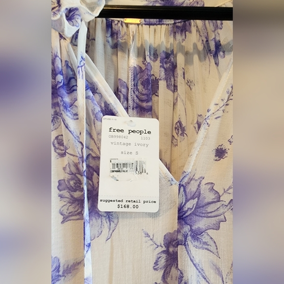 Free People Purple and White Floral Maxi Dress - Picture 6 of 16
